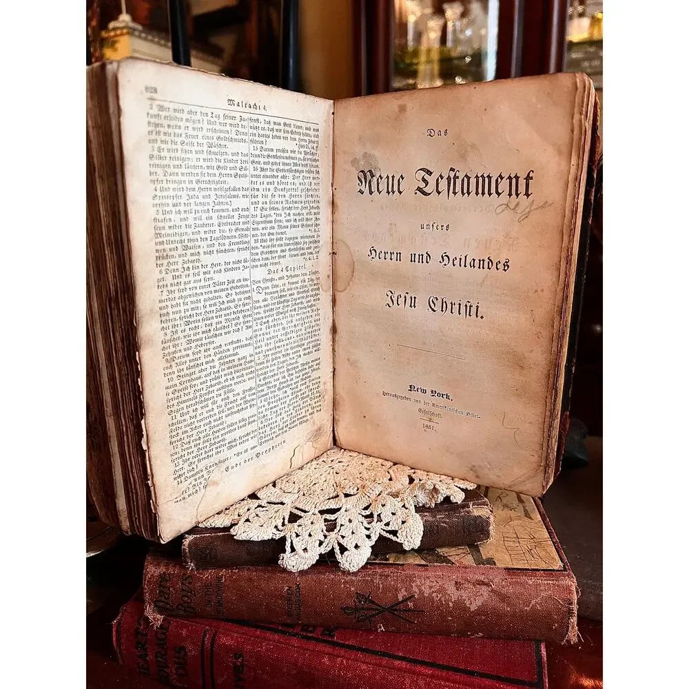 Antique German Bible - 1845